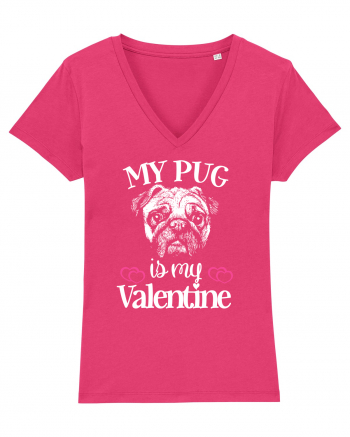 My Pug Is My Valentine Raspberry