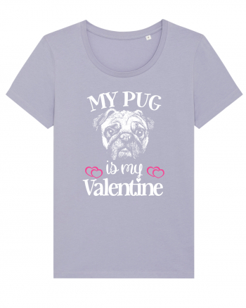 My Pug Is My Valentine Lavender