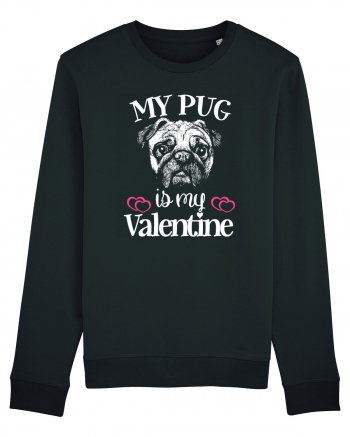 My Pug Is My Valentine Black
