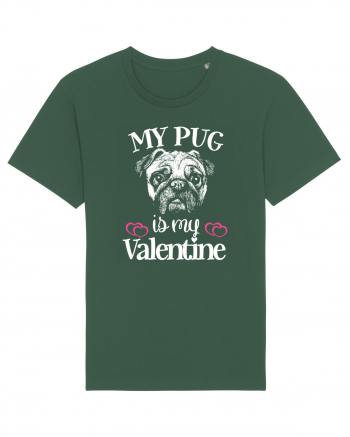 My Pug Is My Valentine Bottle Green