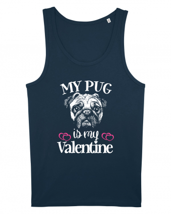 My Pug Is My Valentine Navy