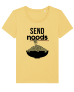 Send Noods Tricou mânecă scurtă guler larg fitted Damă Expresser