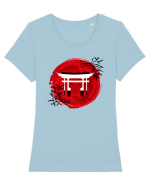 Japan  Tricou mânecă scurtă guler larg fitted Damă Expresser