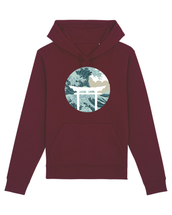 Japanese art Burgundy