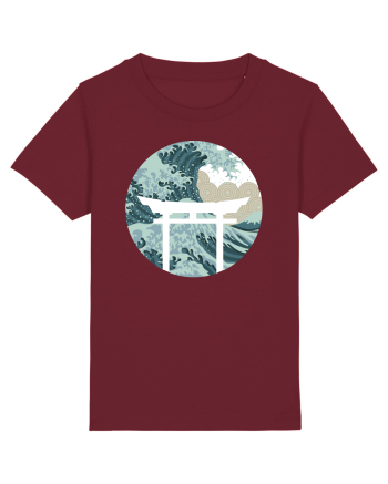 Japanese art Burgundy