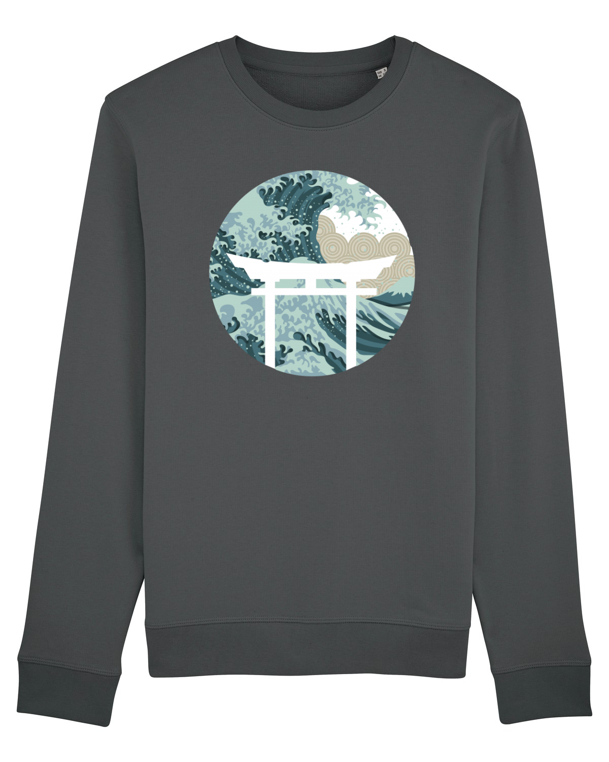 Bluză mânecă lungă Unisex Rise Anthracite