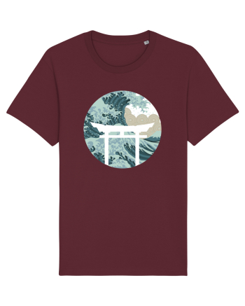 Japanese art Burgundy