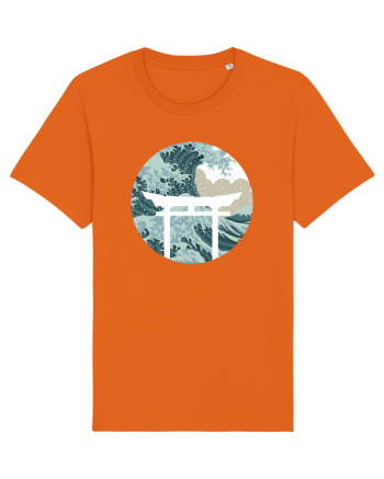 Japanese art Bright Orange
