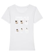 PUG Tricou mânecă scurtă guler larg fitted Damă Expresser