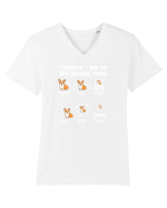 CORGI Tricou mânecă scurtă guler V Bărbat Presenter