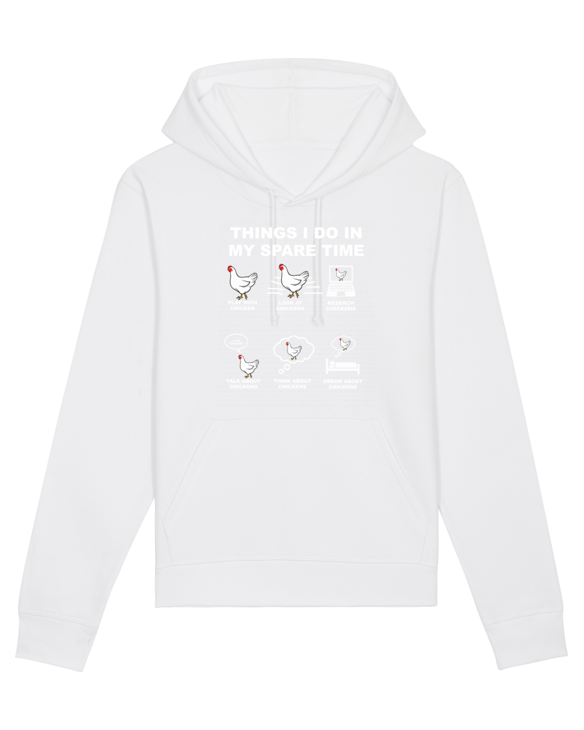 Hanorac Unisex Drummer White