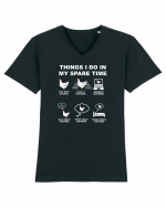 CHICKEN Tricou mânecă scurtă guler V Bărbat Presenter