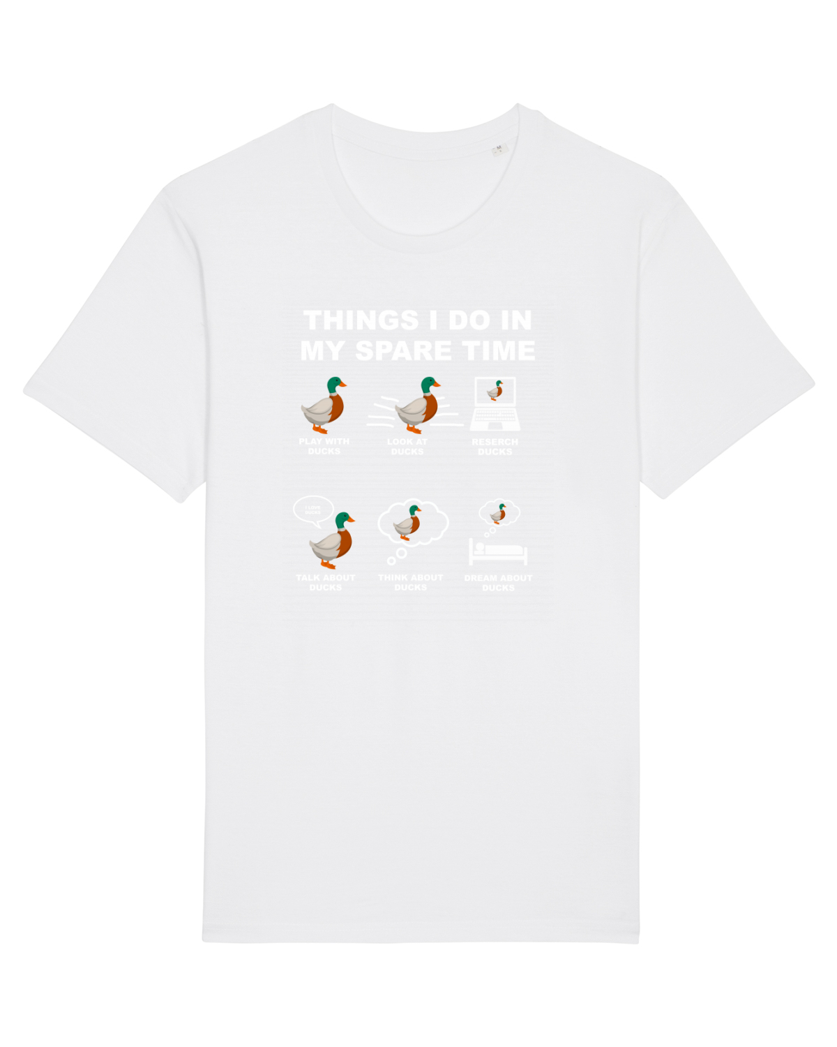 Tricou mânecă scurtă Unisex Rocker White