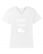 CANADA Tricou mânecă scurtă guler V Bărbat Presenter