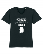 KOREA Tricou mânecă scurtă guler V Bărbat Presenter