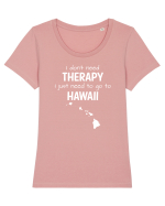 HAWAII Tricou mânecă scurtă guler larg fitted Damă Expresser