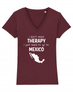 MEXICO Tricou mânecă scurtă guler V Damă Evoker