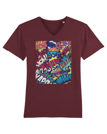 Pop Art  Burgundy