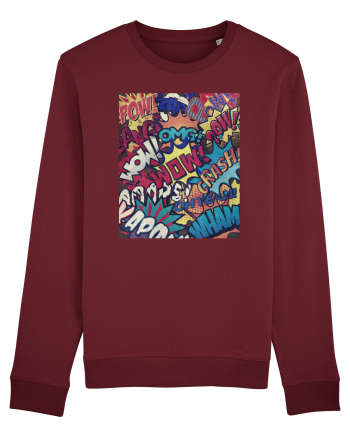 Pop Art  Burgundy