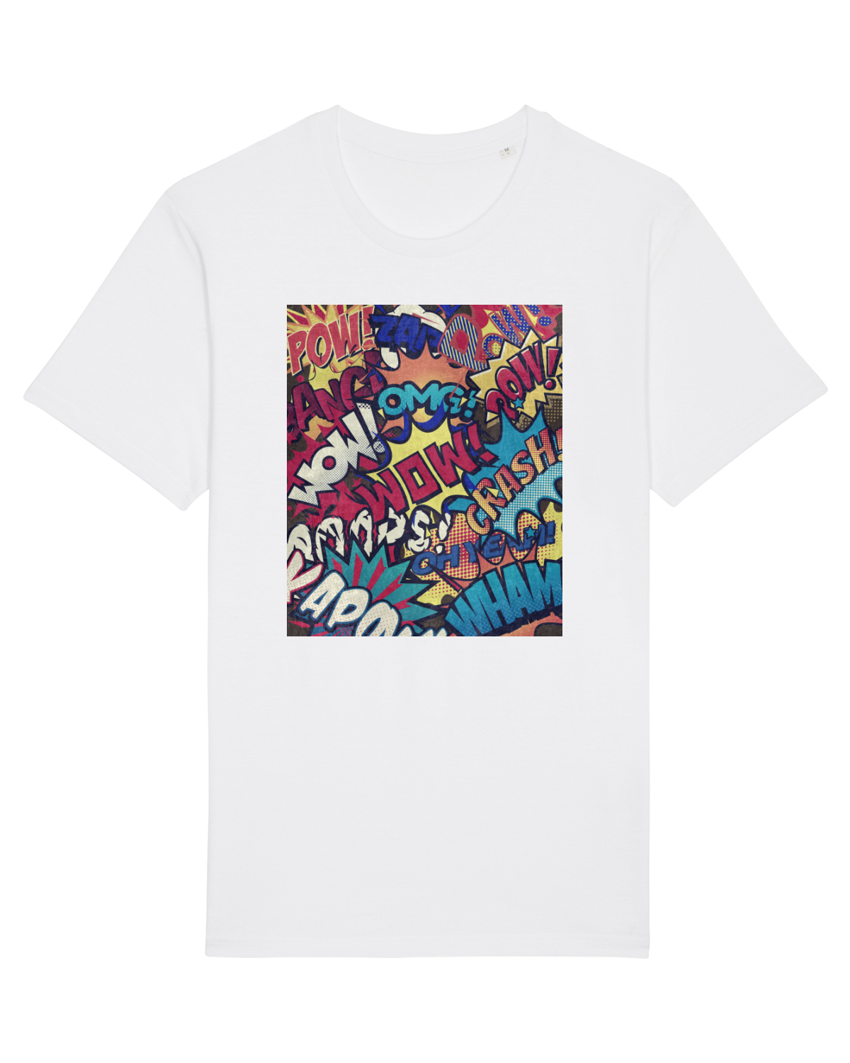 Tricou mânecă scurtă Unisex Rocker White