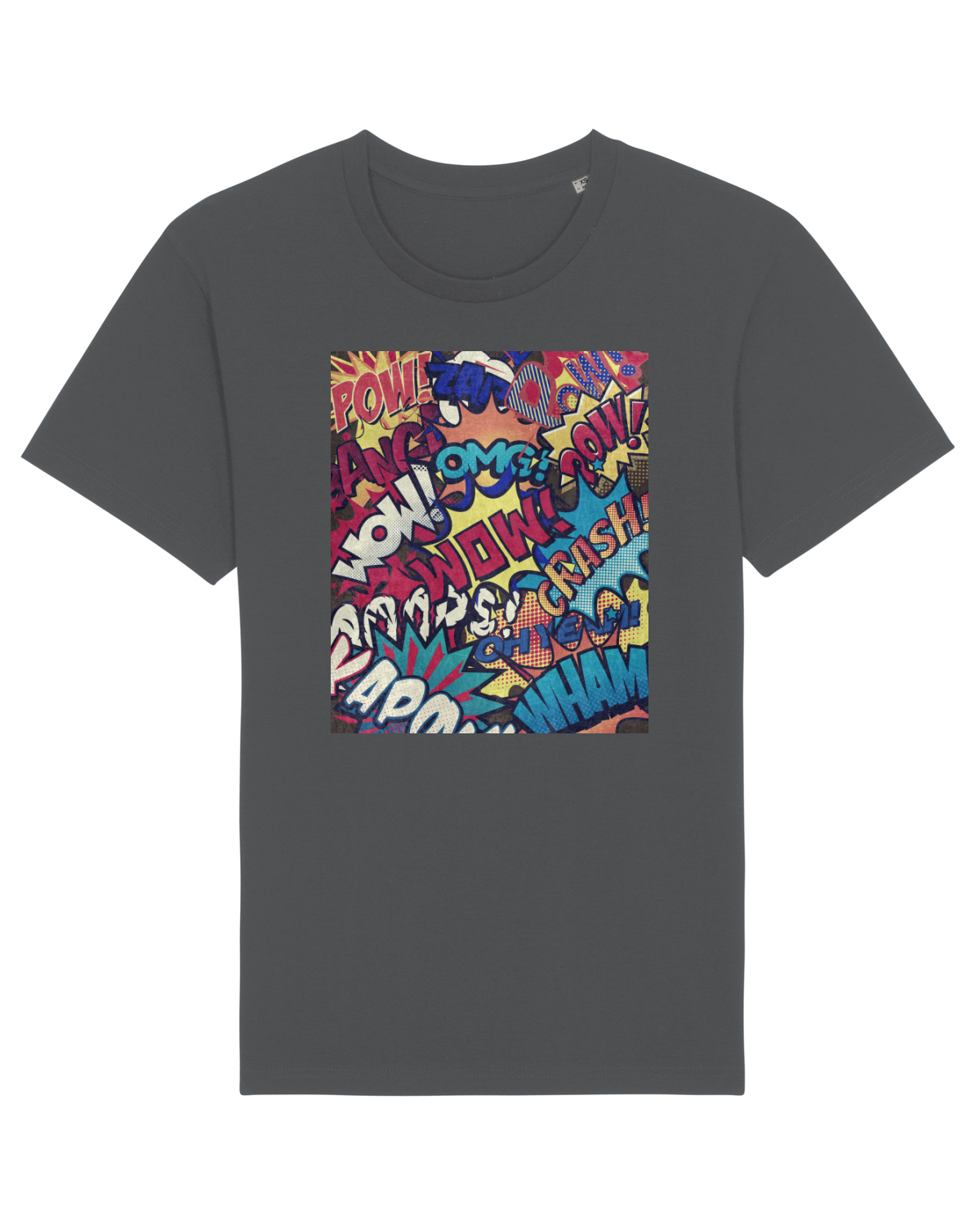 Tricou mânecă scurtă Unisex Rocker Anthracite