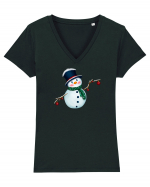 The Cute Snowman Tricou mânecă scurtă guler V Damă Evoker