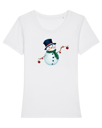 The Cute Snowman White