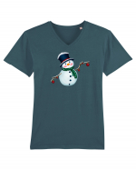 The Cute Snowman Tricou mânecă scurtă guler V Bărbat Presenter