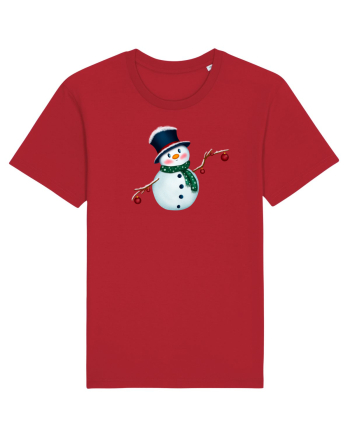 The Cute Snowman Red