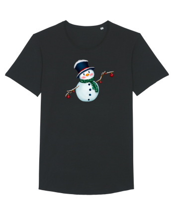 The Cute Snowman Black