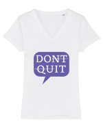DO IT Tricou mânecă scurtă guler V Damă Evoker