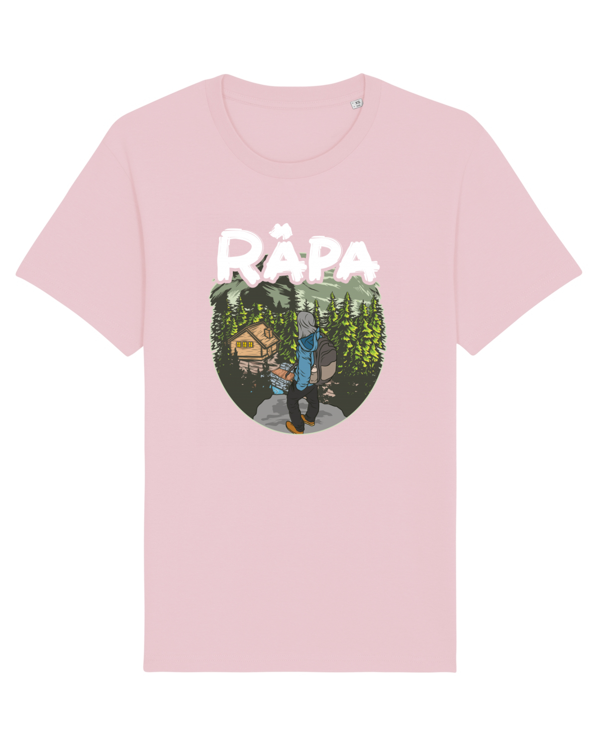 Tricou mânecă scurtă Unisex Rocker Cotton Pink