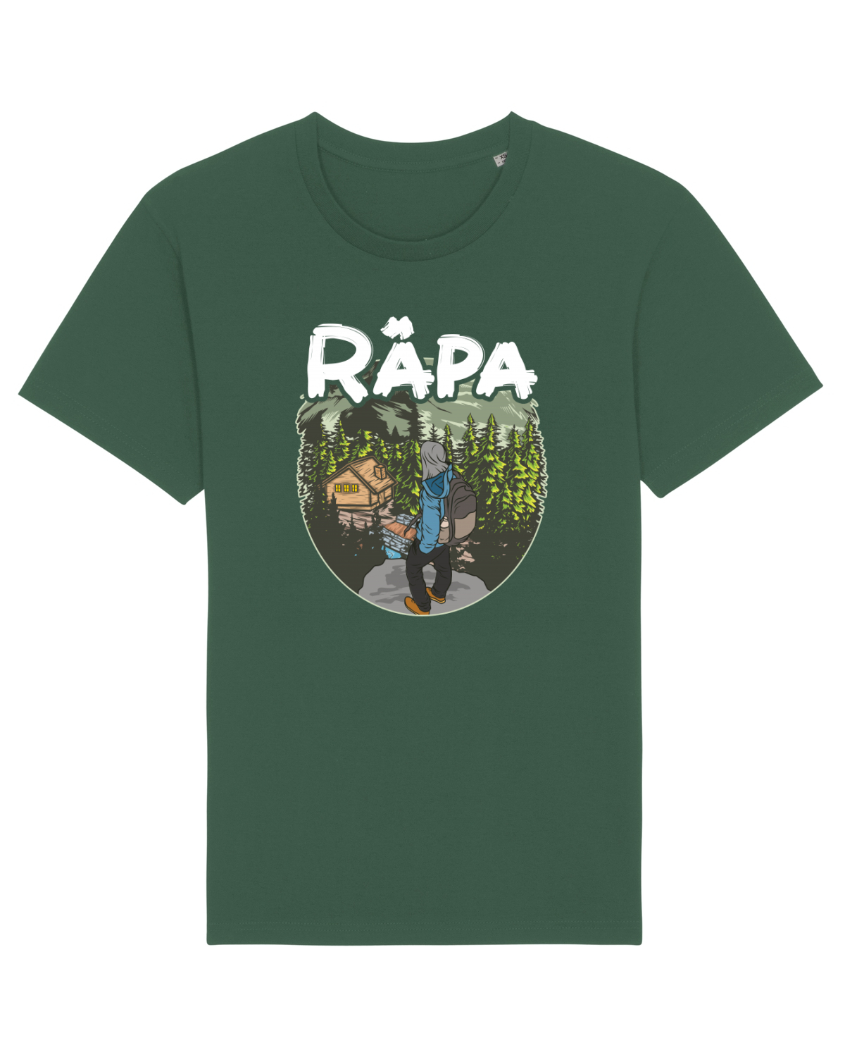 Tricou mânecă scurtă Unisex Rocker Bottle Green