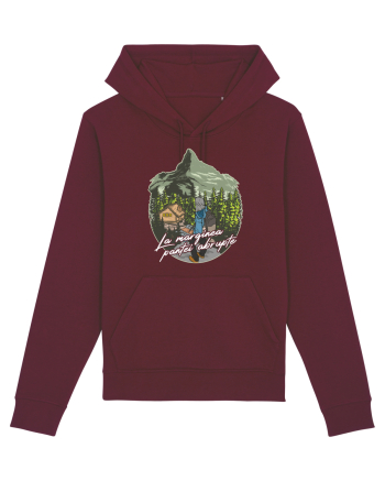 La marginea pantei abrupte Burgundy
