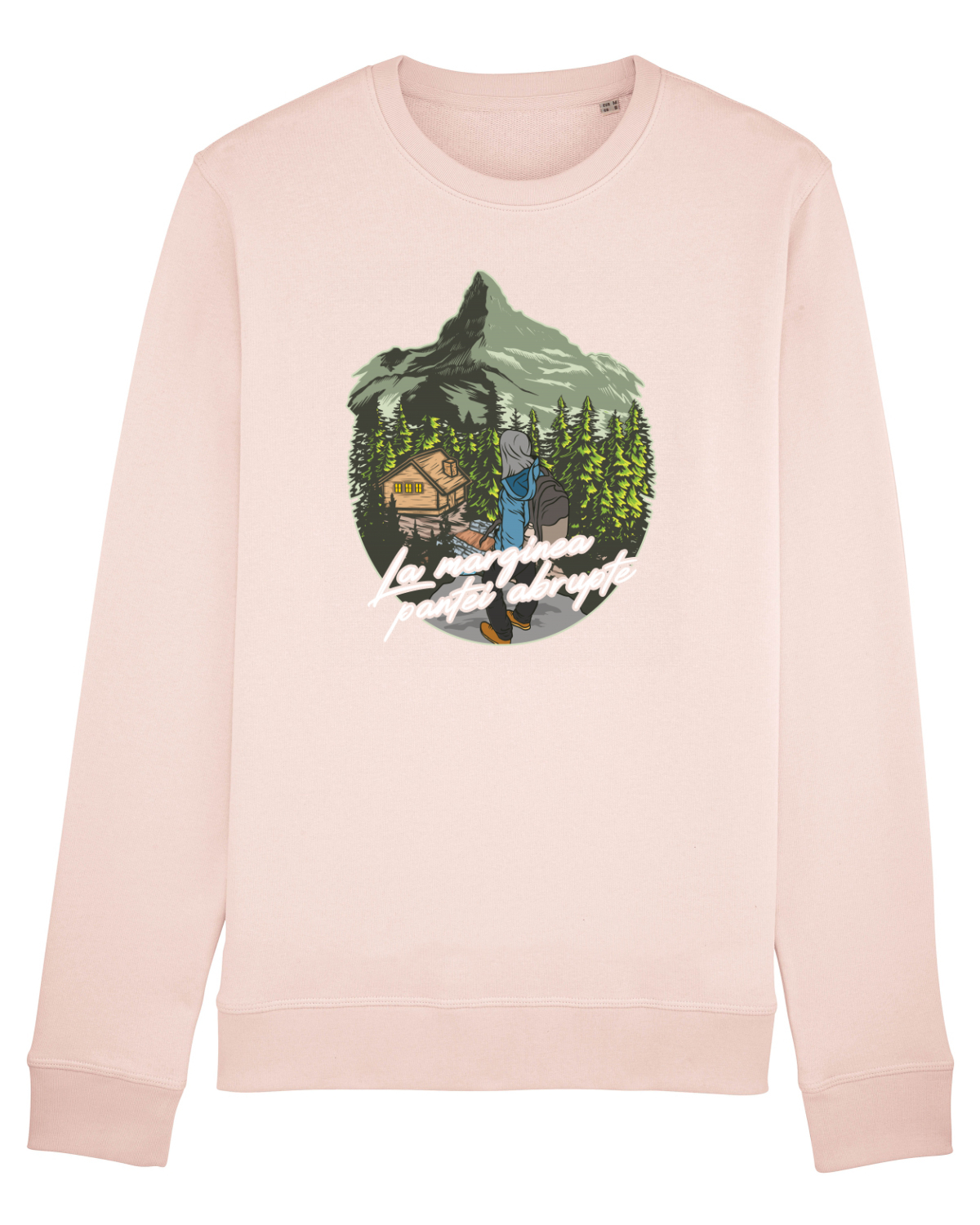 Bluză mânecă lungă Unisex Rise Candy Pink