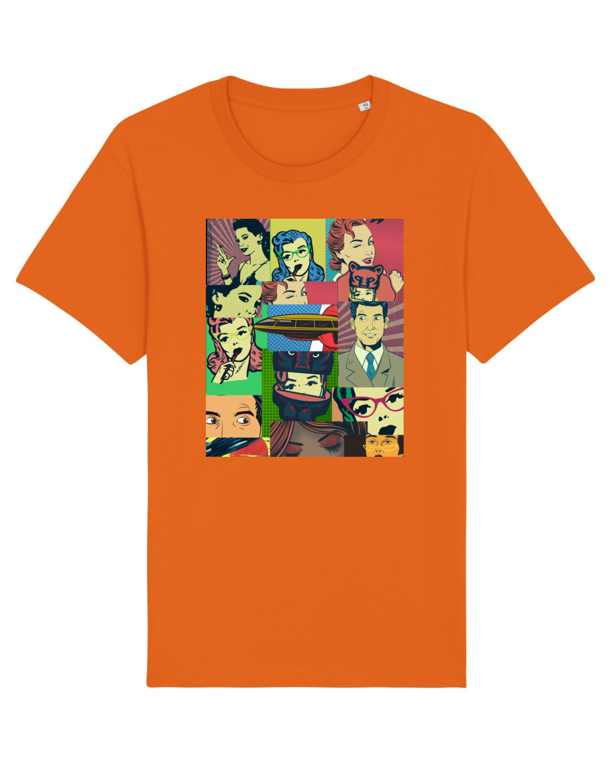 Tricou mânecă scurtă Unisex Rocker Bright Orange