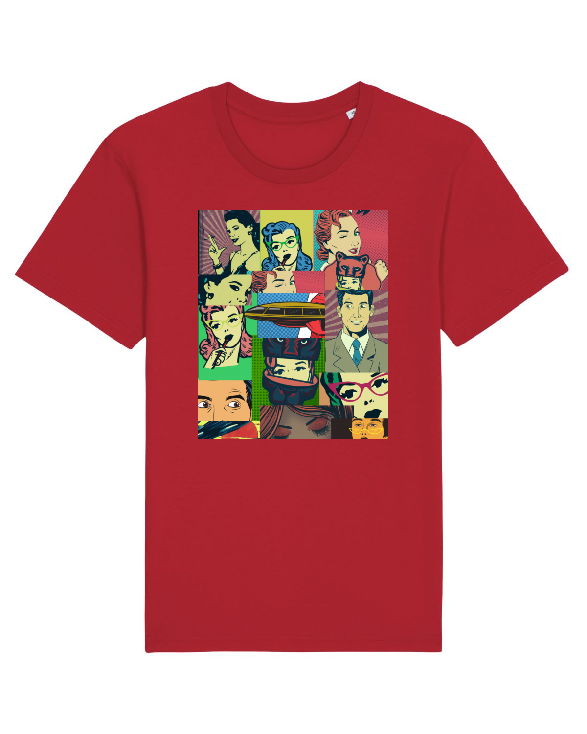 Tricou mânecă scurtă Unisex Rocker Red