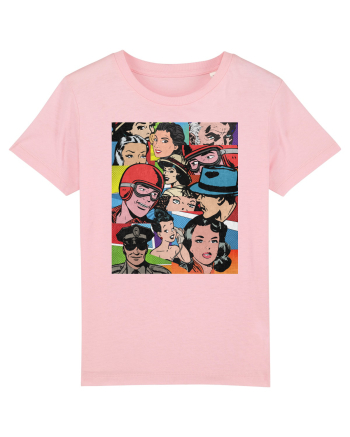 Pop Art  Comic Book Cotton Pink