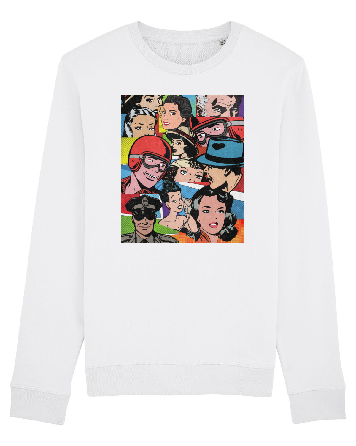 Bluză mânecă lungă Unisex Rise White