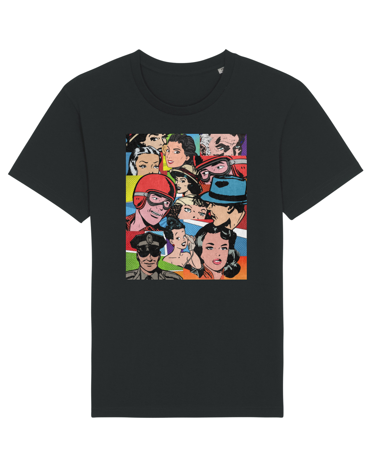 Tricou mânecă scurtă Unisex Rocker Black