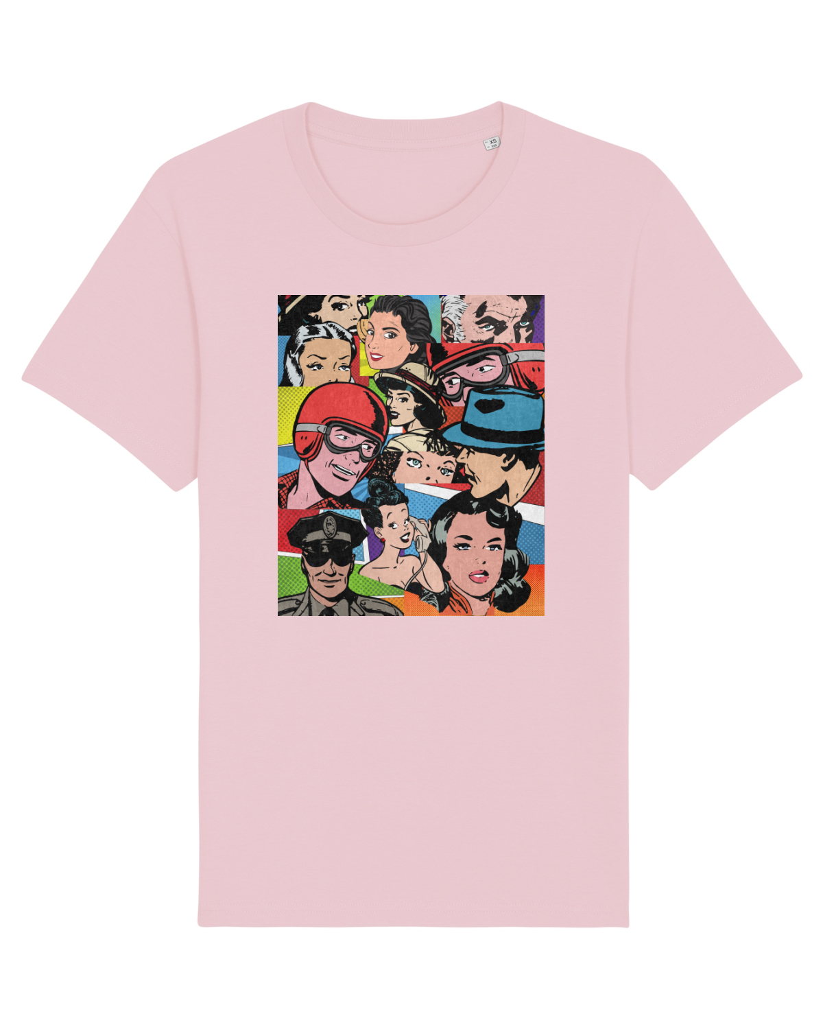 Tricou mânecă scurtă Unisex Rocker Cotton Pink