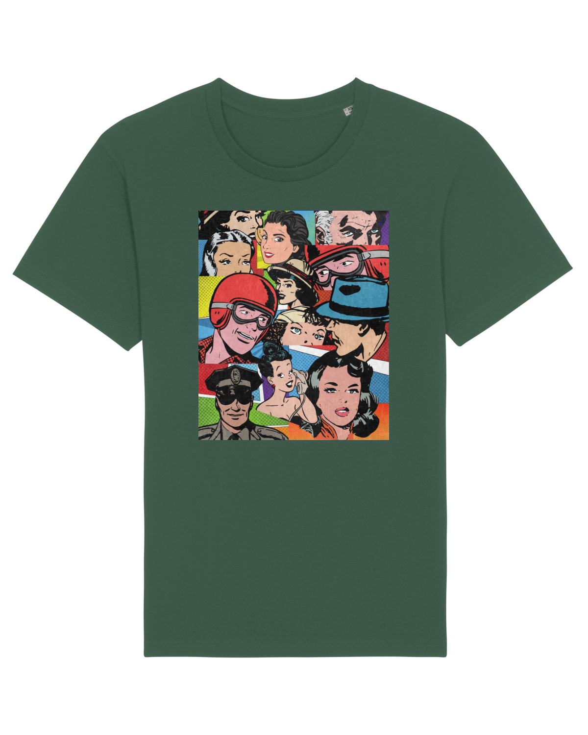 Tricou mânecă scurtă Unisex Rocker Bottle Green