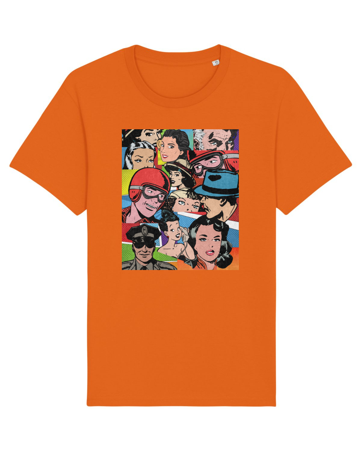 Tricou mânecă scurtă Unisex Rocker Bright Orange