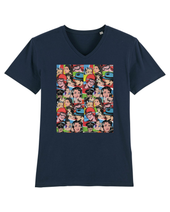 Pop Art  Comic Book French Navy