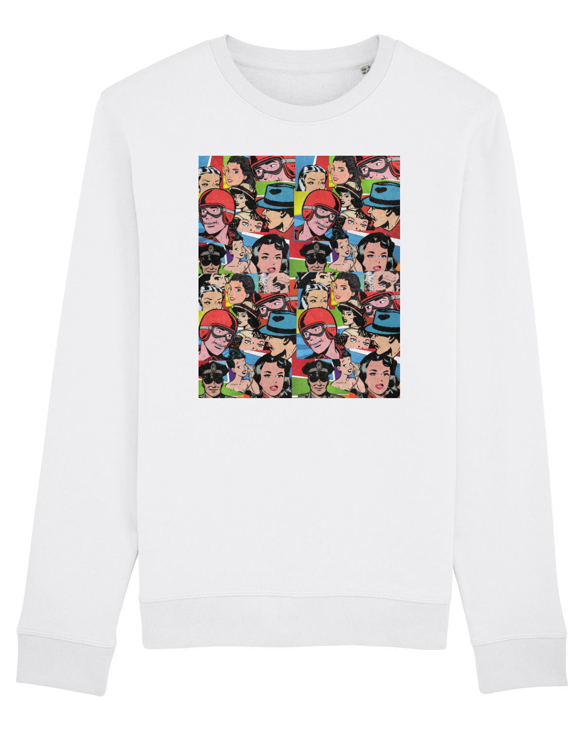 Bluză mânecă lungă Unisex Rise White