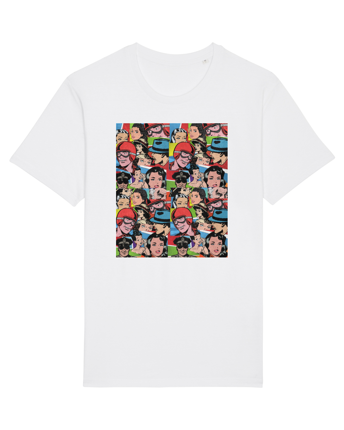 Tricou mânecă scurtă Unisex Rocker White