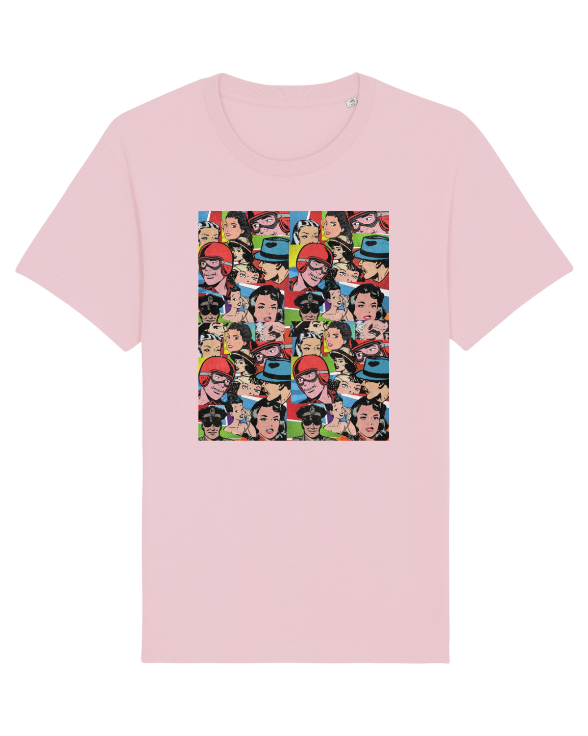 Tricou mânecă scurtă Unisex Rocker Cotton Pink