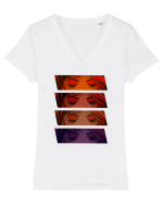 Pop Art  Comic Book Tricou mânecă scurtă guler V Damă Evoker