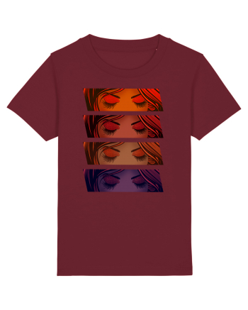 Pop Art  Comic Book Burgundy