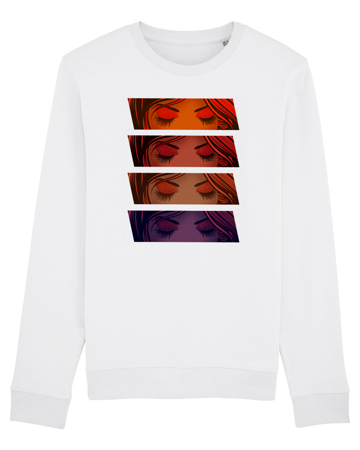 Bluză mânecă lungă Unisex Rise White